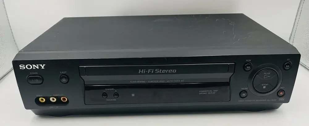 SONY VCR VHS PLAYER SLV-N500 HI FI STEREO VIDEO CASSETTE RECORDER TESTED